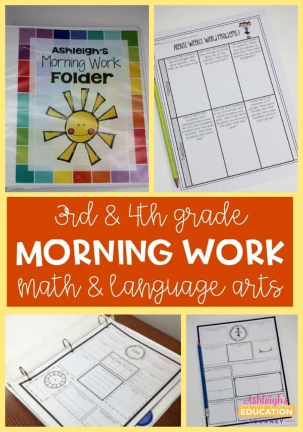 3rd Grade & 4th Grade Morning Work - Ashleigh's Education Journey