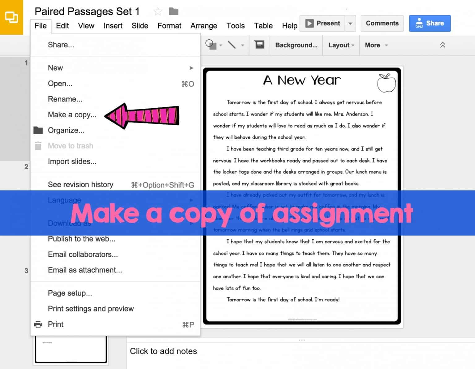 google classroom annotate assignments