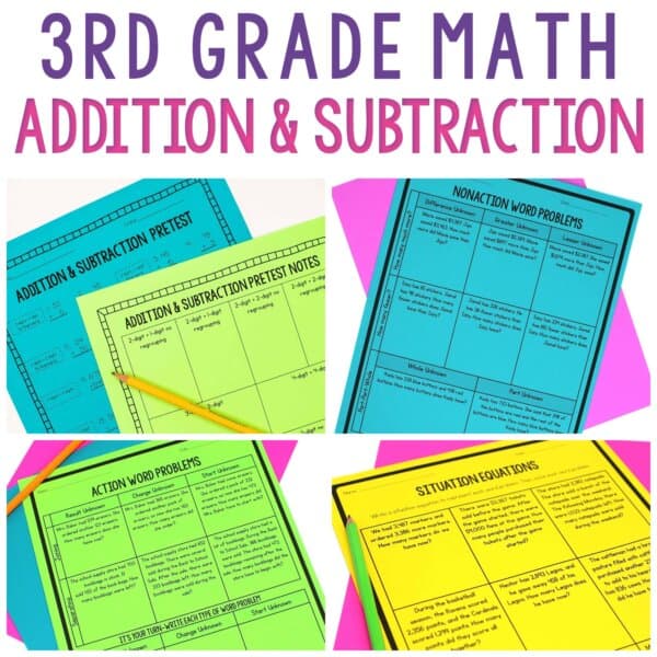 3rd Grade Addition and Subtraction With Regrouping | Word Problems