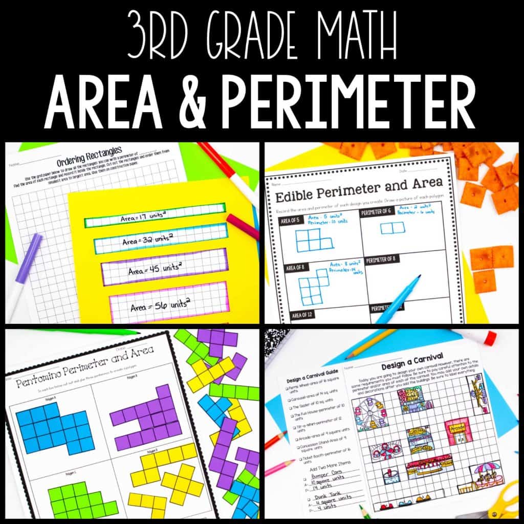 3rd Grade Area And Perimeter Unit | Print & Digital - Ashleigh's ...