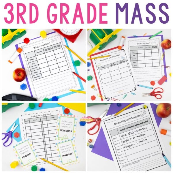 3rd Grade Mass Unit - Conceptual Lessons and Practice | Print & Digital