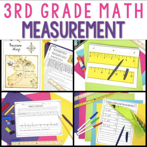 3rd Grade Measurement | Length to Nearest 1/4 Inch | Print & Digital