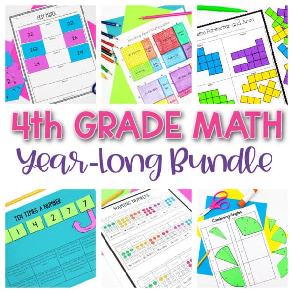 4th Grade Math Bundle | Conceptually Teach All Math Standards | Print & Digital