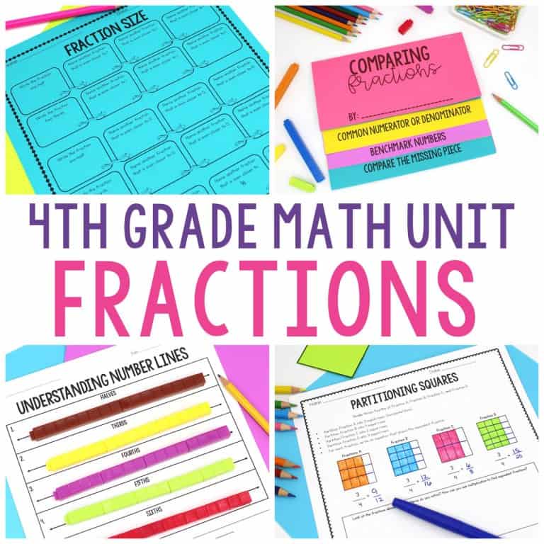 3rd Grade Fraction Unit Conceptual Lessons And Practice Print And Digital Ashleighs 2539