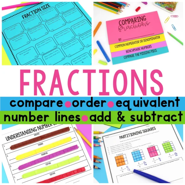 4th Grade Math Workshop Bundle Thumbnail 4 - Fractions