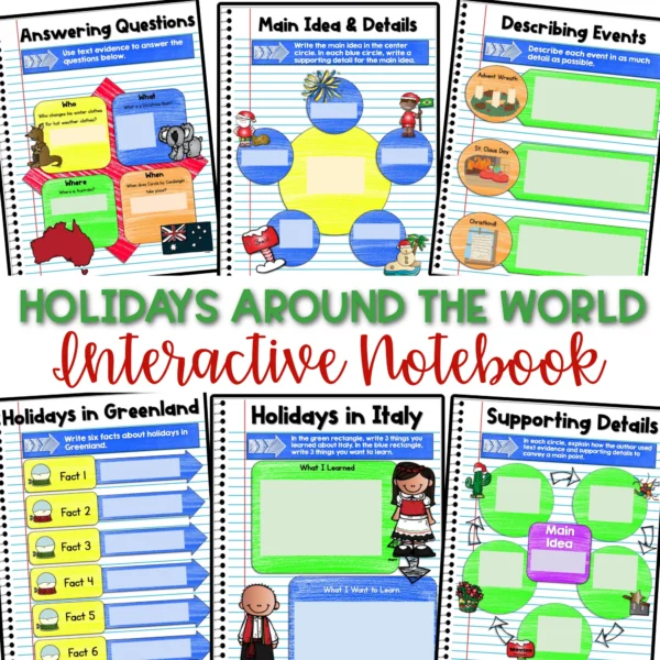 Holidays Around the World Interactive Notebook Cover