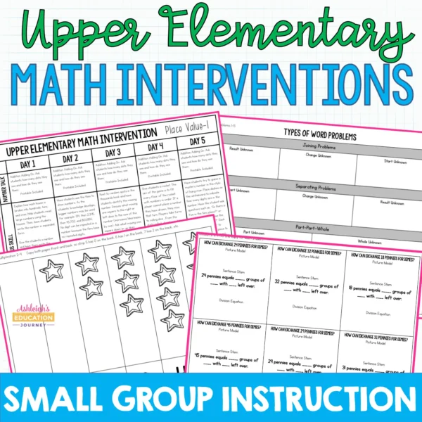 Upper Elementary Math Interventions Cover
